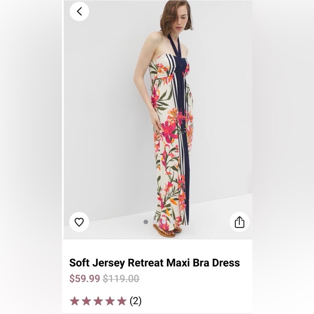 Soma Floral Halter Maxi Dress